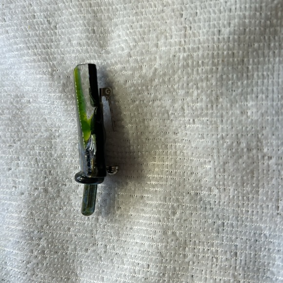 Handmade Dichroic Glass Tree Shaped Pin/Brooch by Geddes Studio - Picture 3 of 4